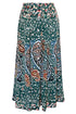 Roxanne "Ikat Paisley" Jupe mi-longue en soie